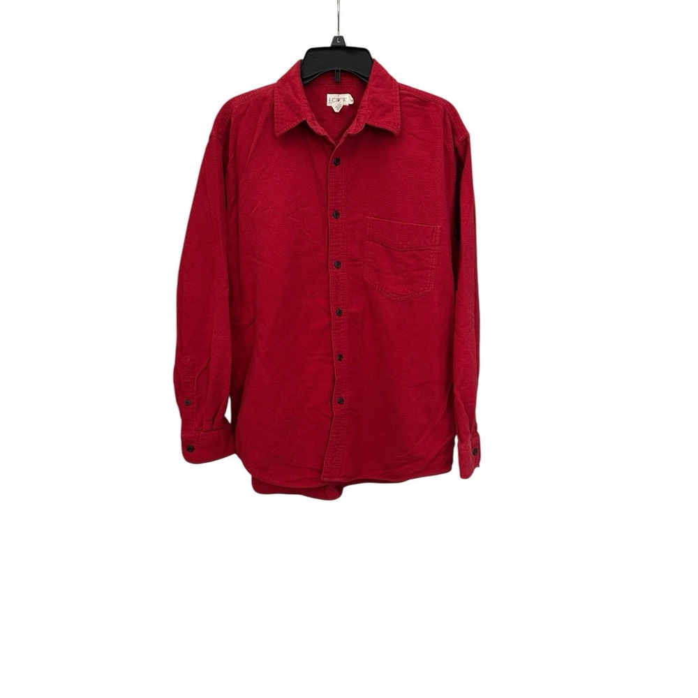 Vintage J Crew Flagpole Man Red Man Shirt Medium Fleece Oarsman 80's 90's #OP6-3